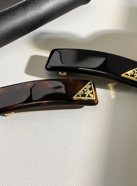 2025年P家醋酸发夹简约一字弹簧夹盘发发卡百搭款刘海夹发饰边夹