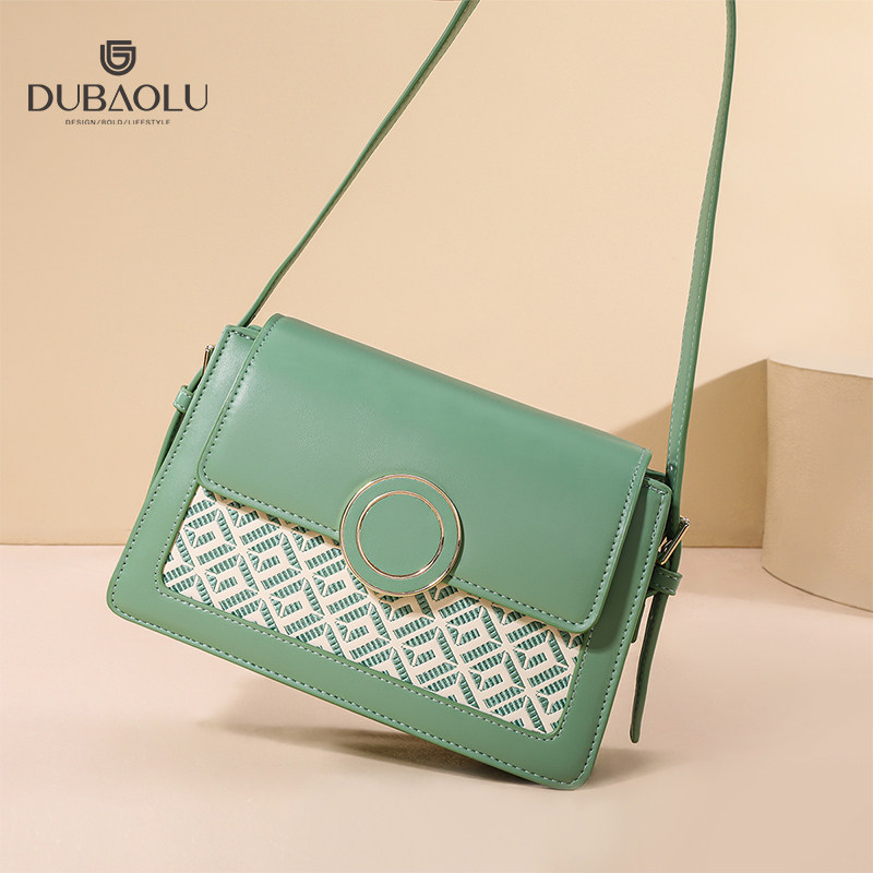 都宝路新款时尚潮流个性设计百搭国风回字纹单肩斜挎包