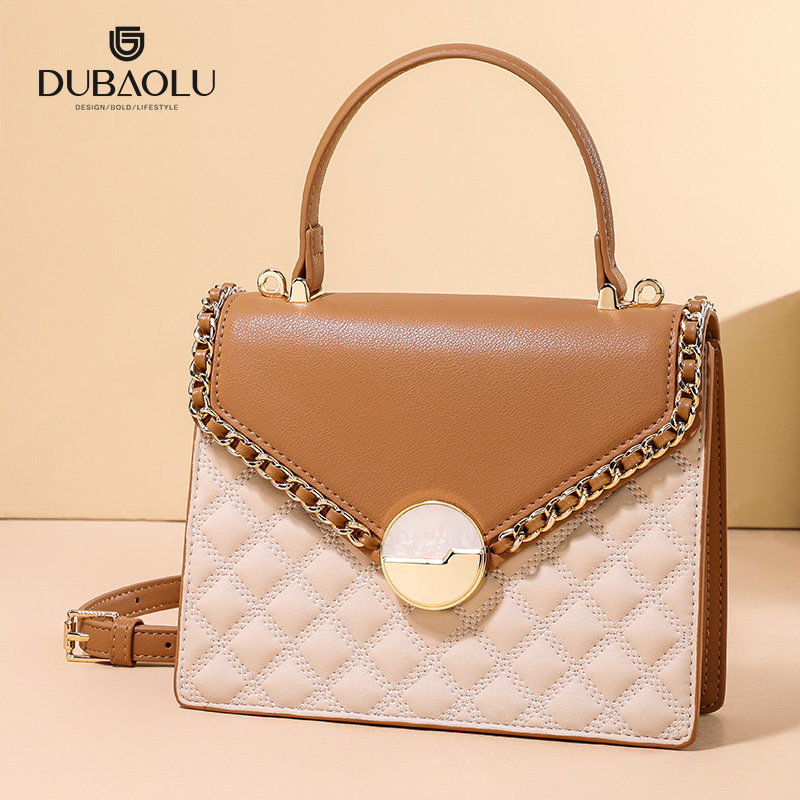 都宝路2026新款时尚潮流百搭菱格手提斜挎方包大容量小方包