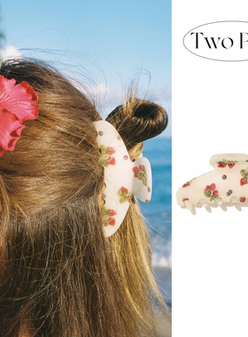 水果抓夹ins同款大号醋酸气质高级感2025新款饱满后脑勺鲨鱼发夹