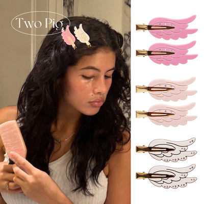 emijay同款双层翅膀无痕刘海发夹