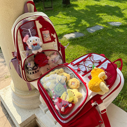 梁拌泡菜LBPC猫咪痛包双肩包原创设计休闲百搭可爱二次元学生书包