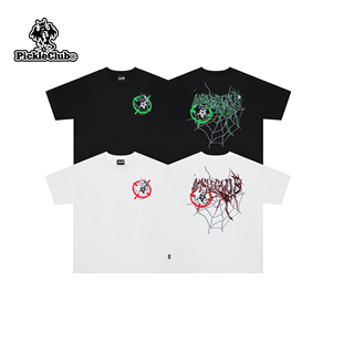 T恤男女宽松春夏嘻哈 反光幽灵印花短袖 梁拌泡菜 凉感冰皮