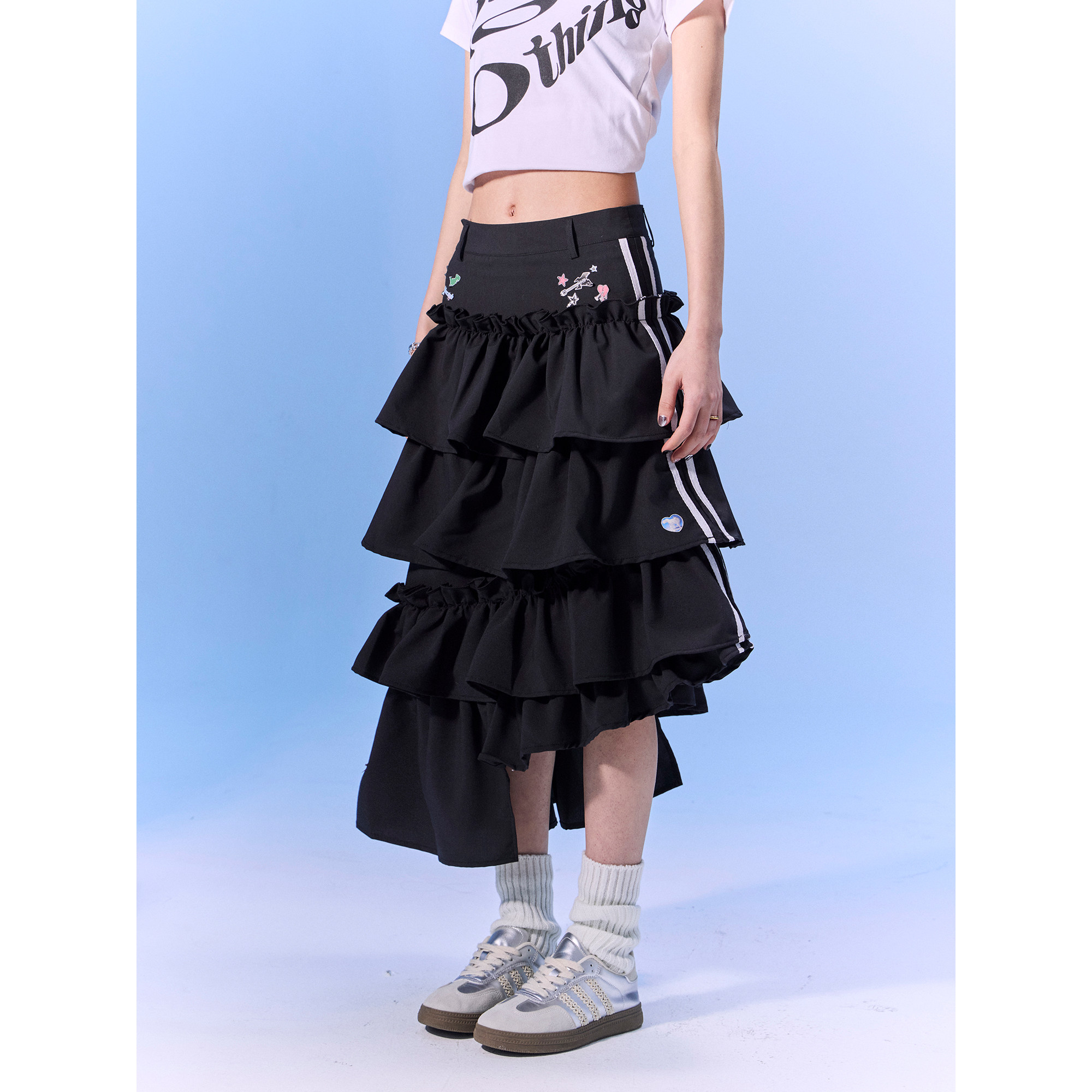 梁拌泡菜甜辣趣味印花裙百搭黑色半身裙小个子显瘦裙子女春夏新款,女装/女士精品,半身裙,淘宝优惠券,粉丝福利购,淘宝优惠卷