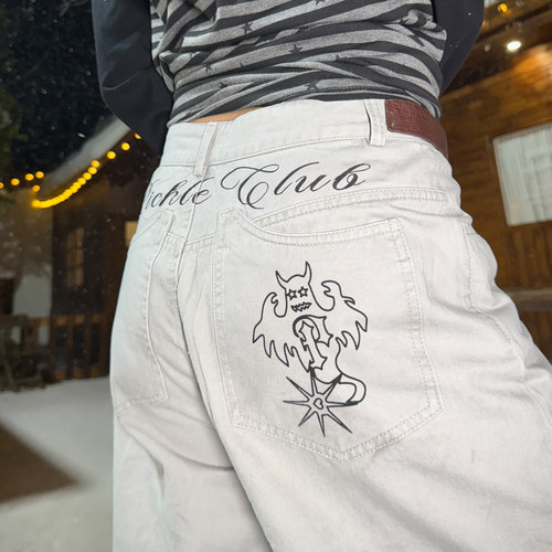 梁拌泡菜LBPC美式复古工裤阔腿裤男女设计感宽松百搭长裤休闲裤