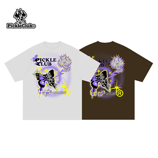 T恤男女宽松春夏嘻哈 反光幽灵印花短袖 梁拌泡菜 凉感冰皮