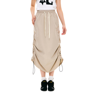 LBPC梁拌泡菜美式复古裙子女夏季新款日常通勤中长款半身裙