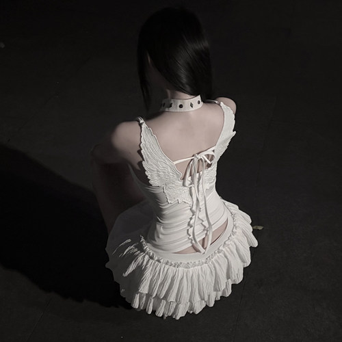 梁拌泡菜#圣光天使#吊带背心女 2026 新款后背蝴蝶结绑带美背内搭