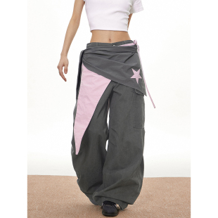 砂土星裤 裤 美式 工装 潮 嘻哈丝巾百搭男女街头耐磨休闲裤 梁拌泡菜