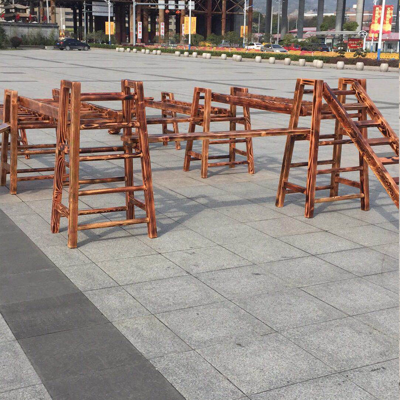 幼儿园户外木质攀爬架感统训练