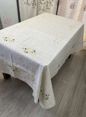外贸刺绣桌布茶几布绣花180*220