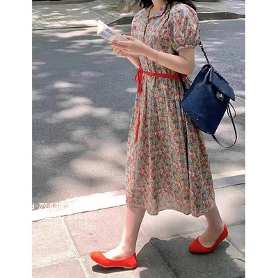 祖琳的魔法口袋◆陌陌家 郁金香少女 纯棉连衣裙 夏季轻薄H20401