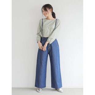 背带裤 祖琳 DUE女士牛仔裤 日单ELENCARE C10401 魔法口袋