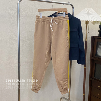 祖琳家◆HK设计师运动裤春夏宽松束脚裤男女同款休闲裤B20303