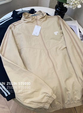 topfeeling2025春季立领外套运动两件套男女宽松显瘦跑步