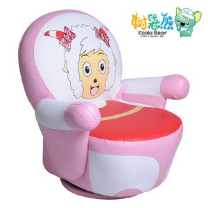 儿童沙发卡通喜羊羊阅读椅可爱换鞋凳灰太狼旋转小沙发宝宝休闲椅