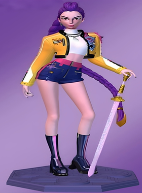 KPOP影视周边猎魔女团树脂工艺品摆件韩流K-POP:Demon Hunters