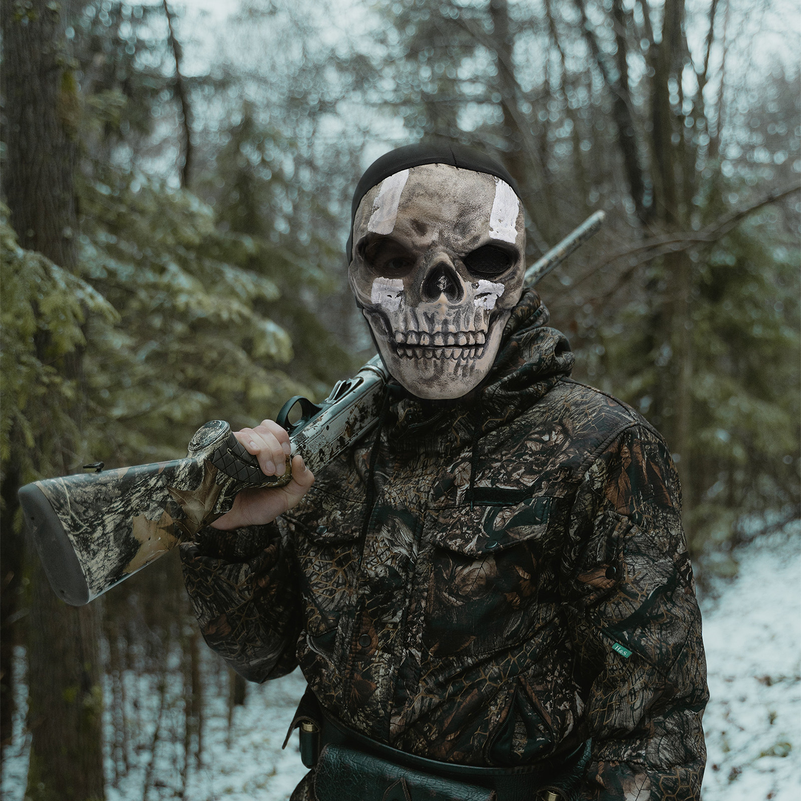 使命召唤幽灵骷髅面具乳胶头套2022角色扮演场地道具