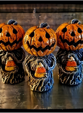 万圣节树脂工艺品field from Jack Lantern恐怖南瓜杰克灯笼摆件