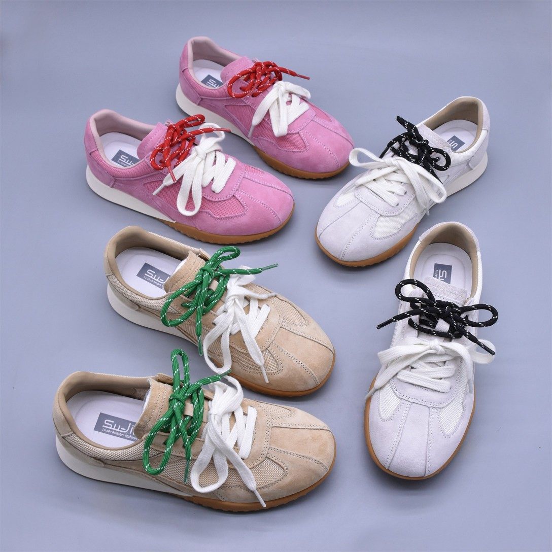 清~软底复古德训鞋女透气猪皮板鞋休闲百搭轻便真皮阿甘鞋包邮潮,女鞋,休闲板鞋,淘宝优惠券,粉丝福利购,淘宝优惠卷