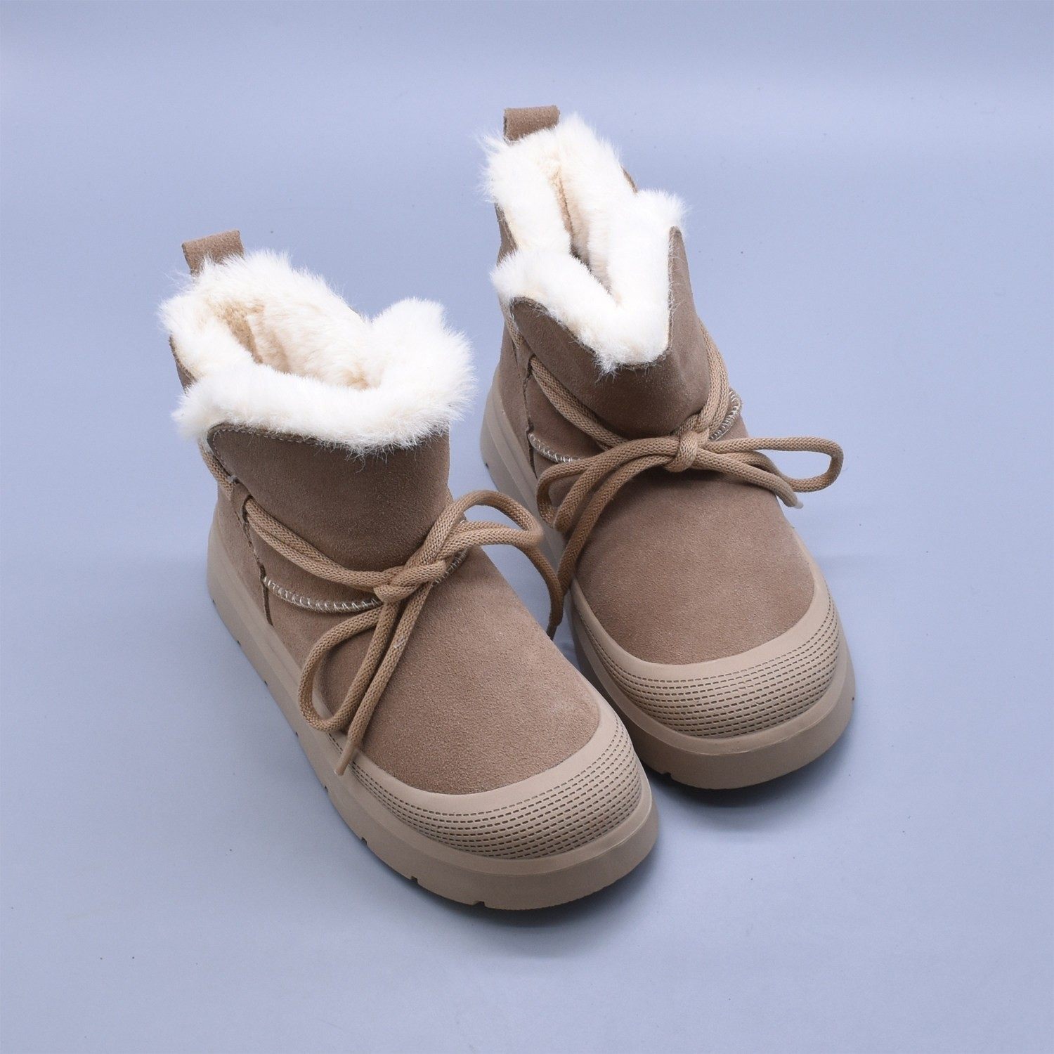 清~软底牛绒皮厚绒真皮厚底防滑保暖高帮鞋圆头休闲保暖女棉靴潮,女鞋,时尚雪地靴,淘宝优惠券,粉丝福利购,淘宝优惠卷