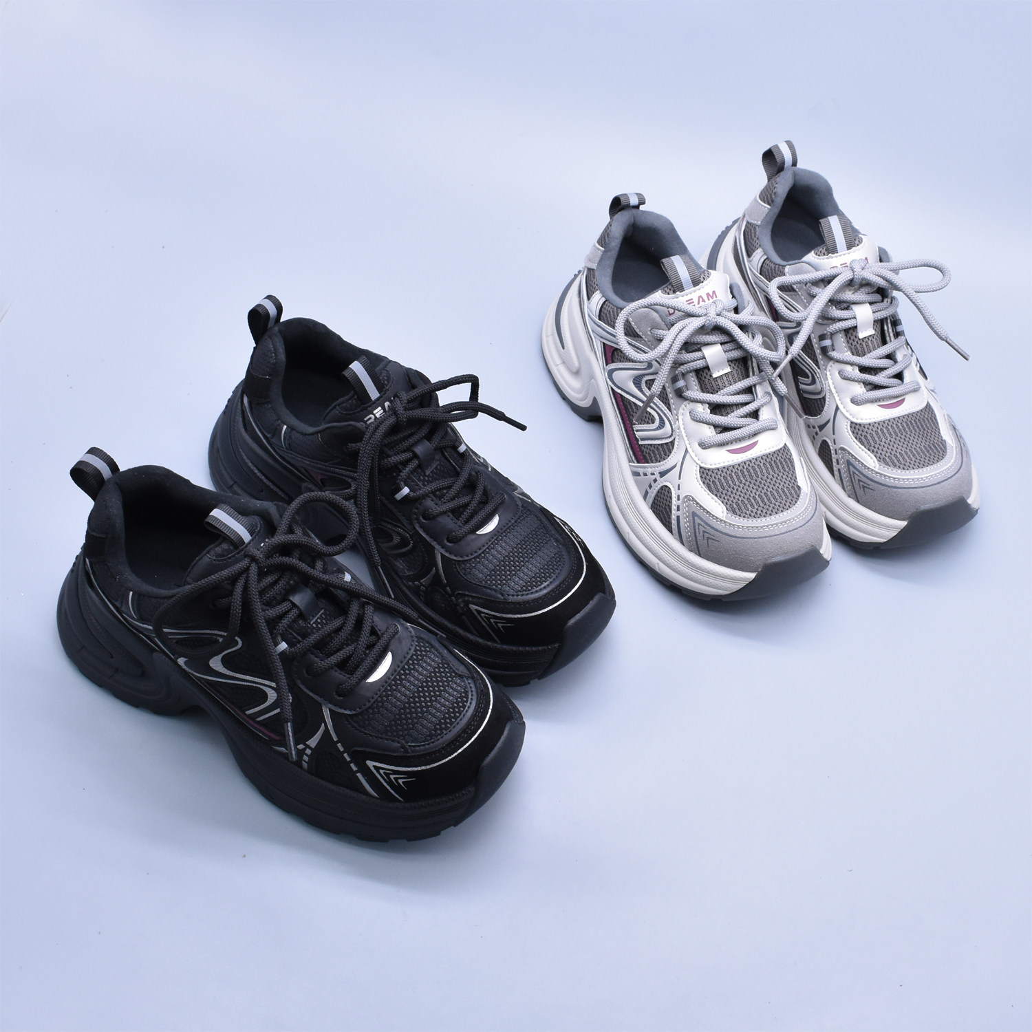 秋冬厚底老爹鞋增高运动青春软底学院休闲鞋防滑百搭松糕鞋潮包邮