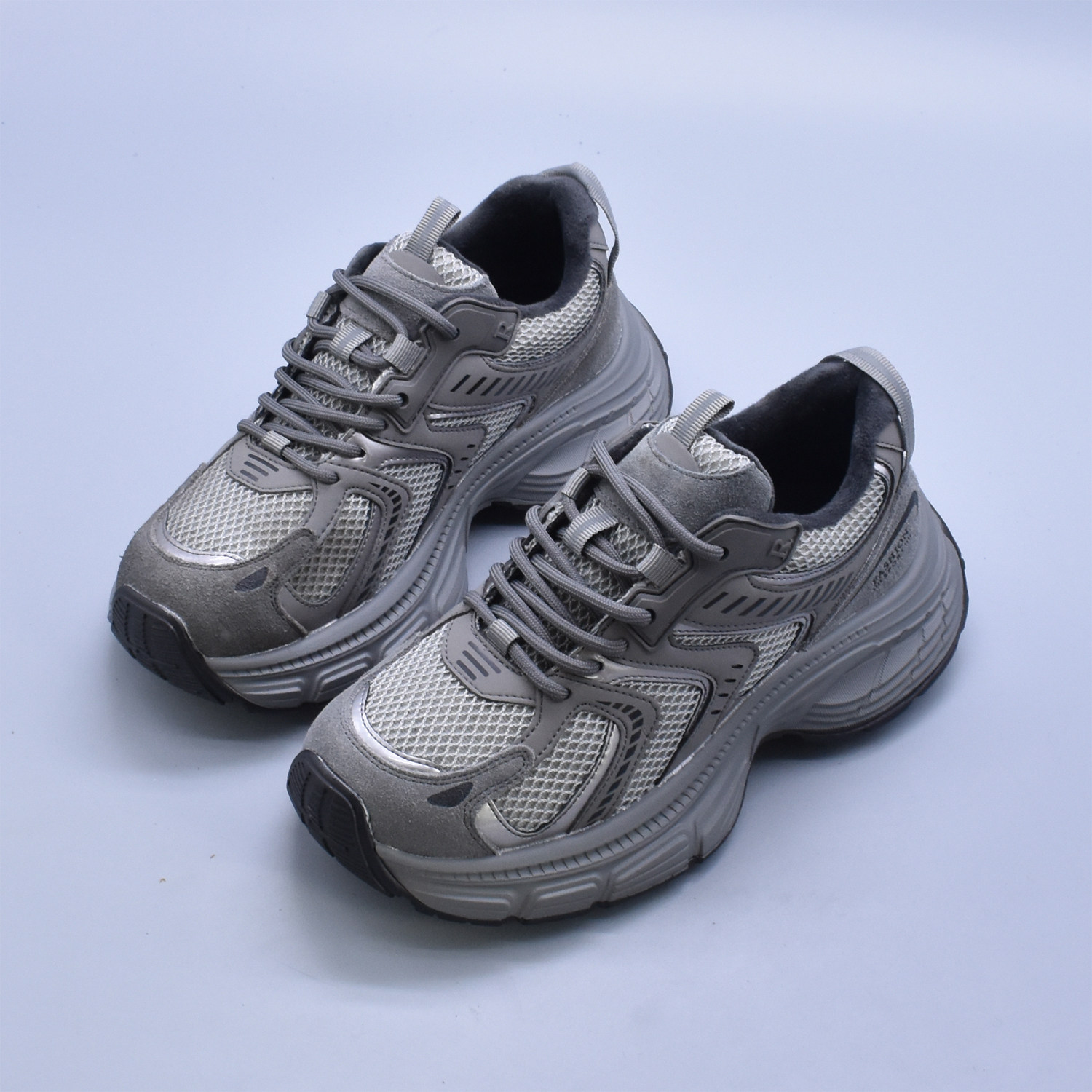 百搭厚底冬季绒里老爹鞋增高运动青春软底学院休闲鞋防滑松糕鞋潮