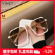 Viney新款 太阳镜2026气质墨镜女大脸显瘦夏偏光素颜眼镜防紫外线