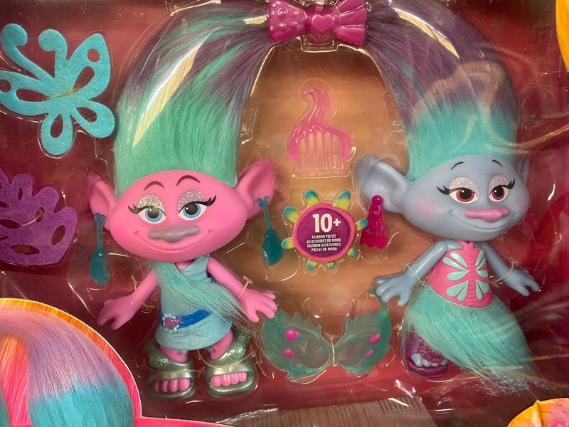 魔发精灵电影troll town波比人物套装故事情景儿童生日礼物 树屋