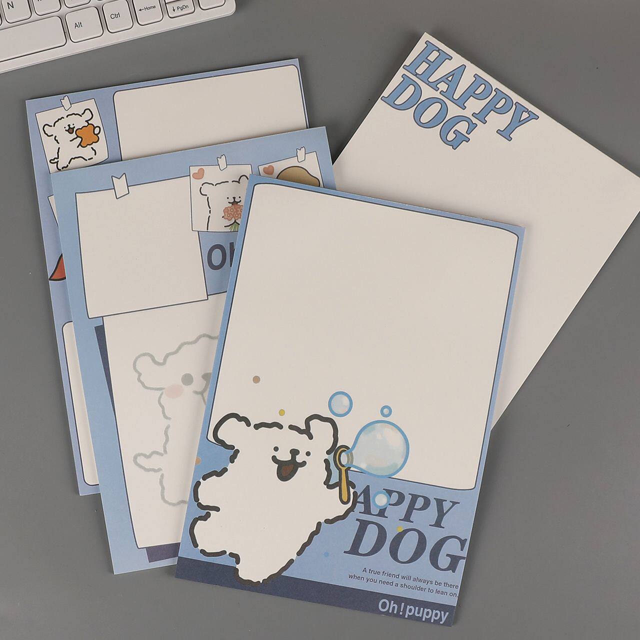 B5可爱线条小狗拍纸本ins高颜值学生学习纸便签笔记本信纸可撕