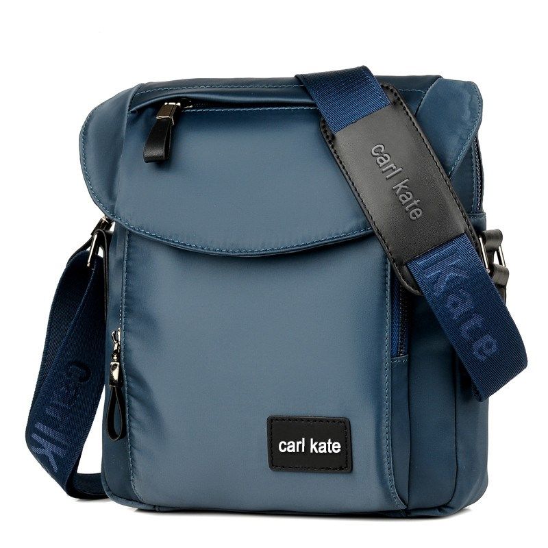 carlkate牛津布单肩包男 包盖帆布男士斜挎包尼龙背包腰包潮休闲
