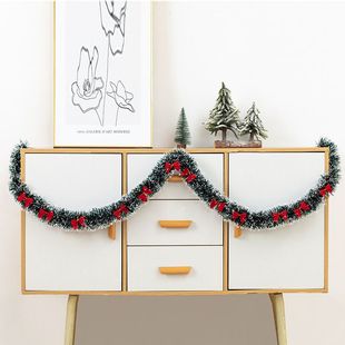 圣诞节圣诞毛条藤条橱窗场景装饰布置挂饰拉花彩条彩带圣诞树用品