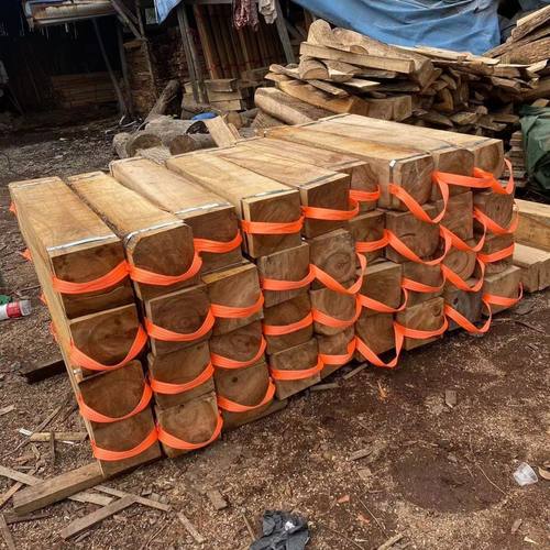 枕木吊车支腿垫木硬杂木打箍铁皮枕木机械设备存梁枕木