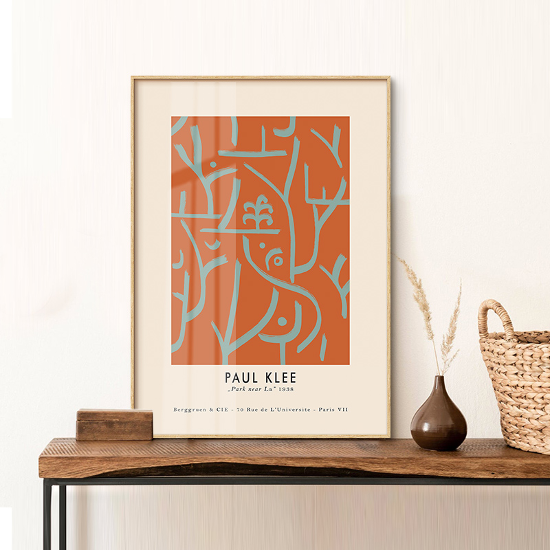 鳟鱼抽象艺术挂画现代简约客厅背景装饰画 可定制人物画作