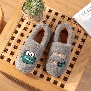 男士棉拖鞋男款冬季2025新款室内居家居家用保暖毛毛绒包跟棉鞋女