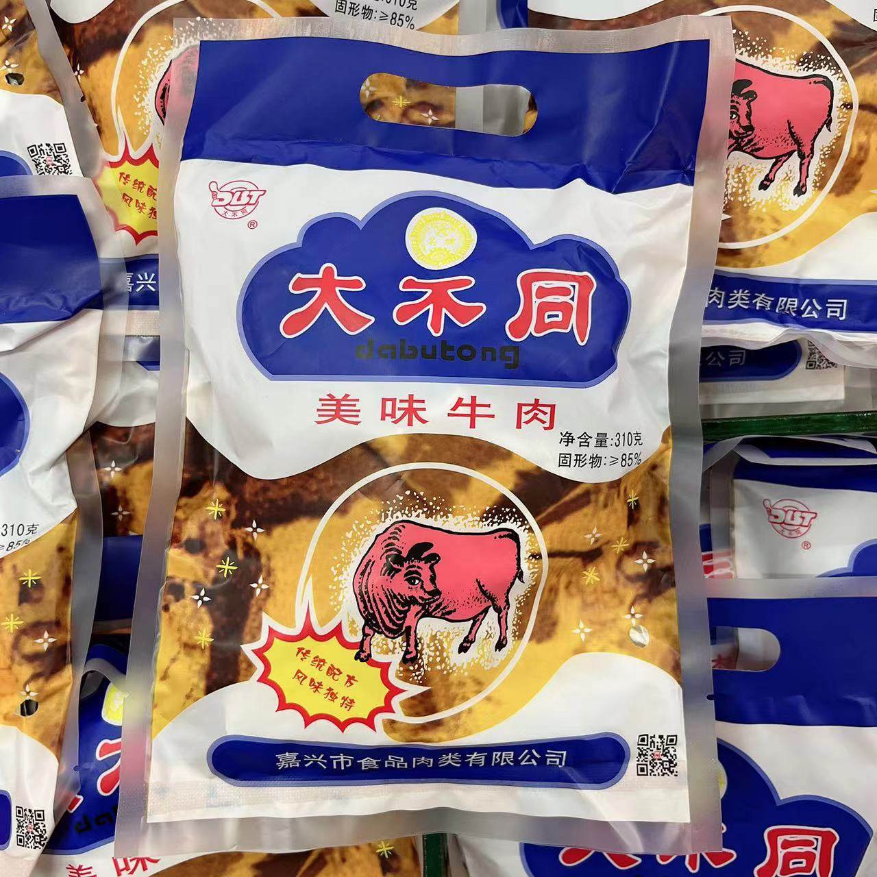 大不同嘉兴特产卤味牛肉310g酱牛肉下酒零食1袋包邮