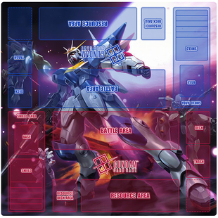 高达卡垫双人TCG卡牌垫gcg对战垫橡胶定制桌游对战盘集换式DIY垫