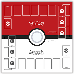 精灵宝可梦PTCG卡垫双人定制卡牌垫桌游垫橡胶垫子决斗盘对战桌垫