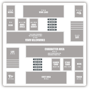 OPCG卡垫双人海贼王决斗盘定制橡胶卡牌垫对战桌游垫PlaymatDIY