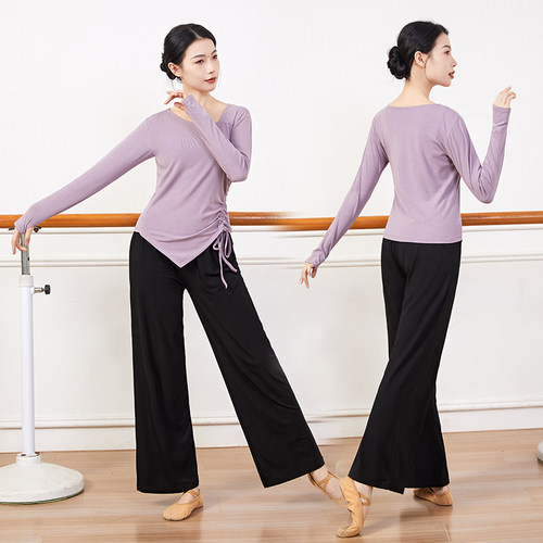 手指套舞蹈服秋冬新款