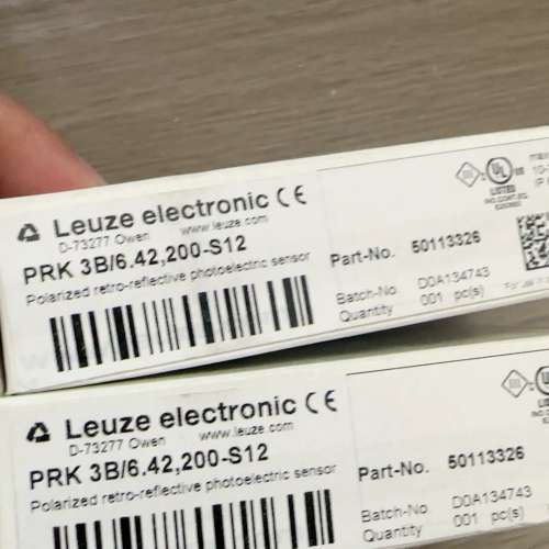 （议价)PRK3B6.42，200-S12劳易测leuze光开关，