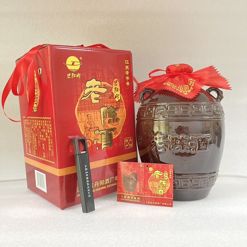 旦阳牌丹阳坛装老陈酒清爽半甜型黄酒糯米酿造 1坛价格饮用酒送礼
