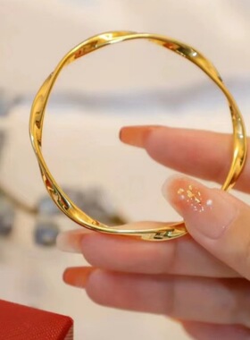 18K莫比乌斯环实芯手镯不脱模