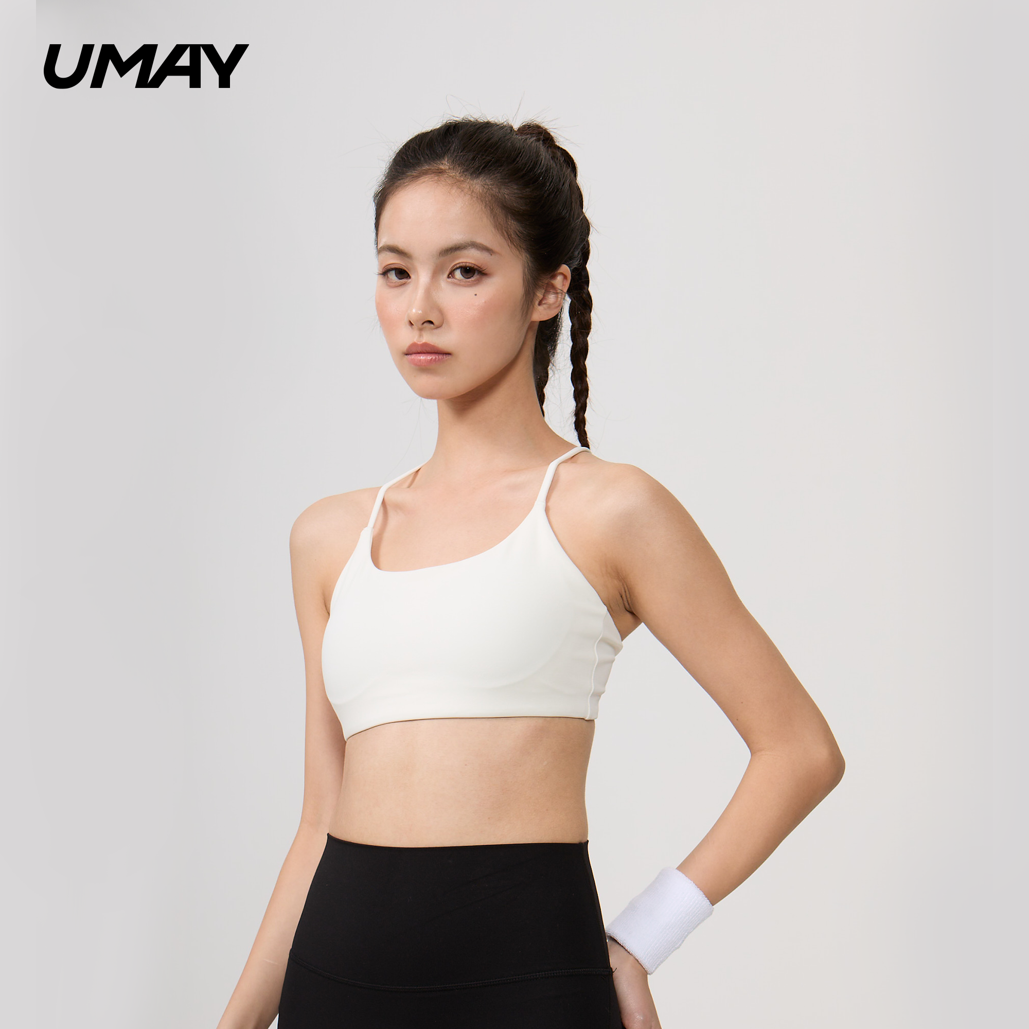 UMAY佑美运动文胸女新款健身吊带瑜伽美背文胸透气固定式运动内衣