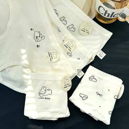 【断码清仓】7a抗菌内裤女生纯棉裆加长裆学生可爱少女透气三角裤