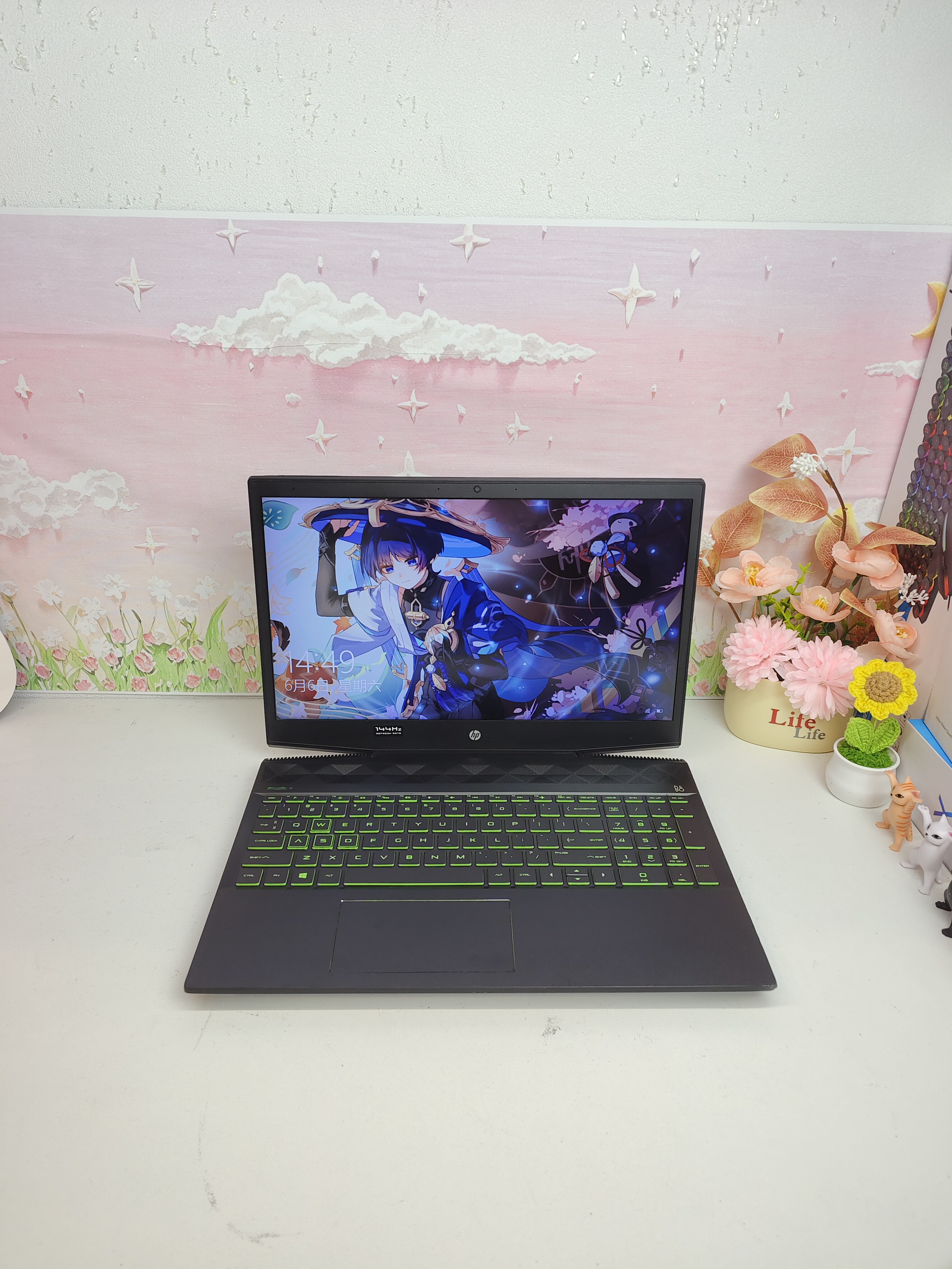 二手惠普光影系列游戏本，144hz高清屏 8代i5，GTX1050Ti 4G独显