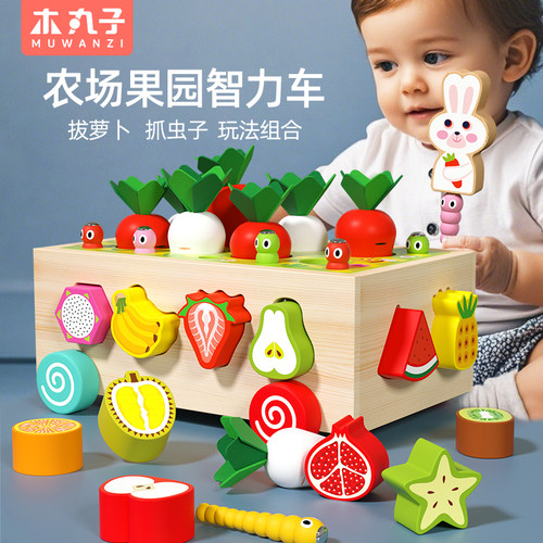 蒙氏婴幼儿童拔萝卜玩具