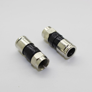 特价 5RG6英制F头二四通用 防水挤压式 全铜有线机顶盒接头75