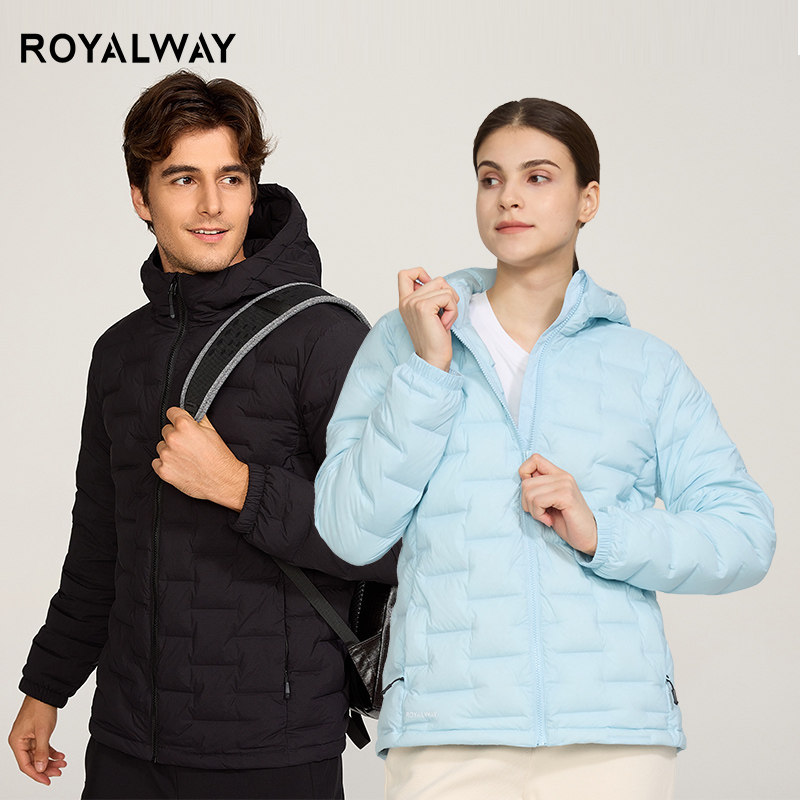 ROYALWAY无缝羽绒服90绒鹅绒外套