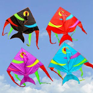 航家易飞潍坊风筝燕鱼批发成人外贸风筝彩色热带鱼风筝新款大型微